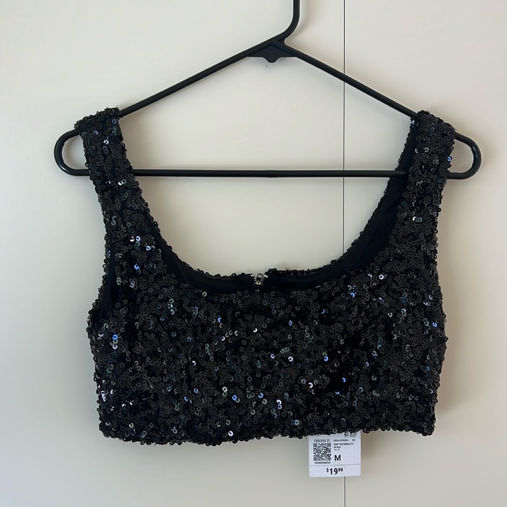 Mix & Match 2 for $25: NWT Forever 21 Sequins Crop Top